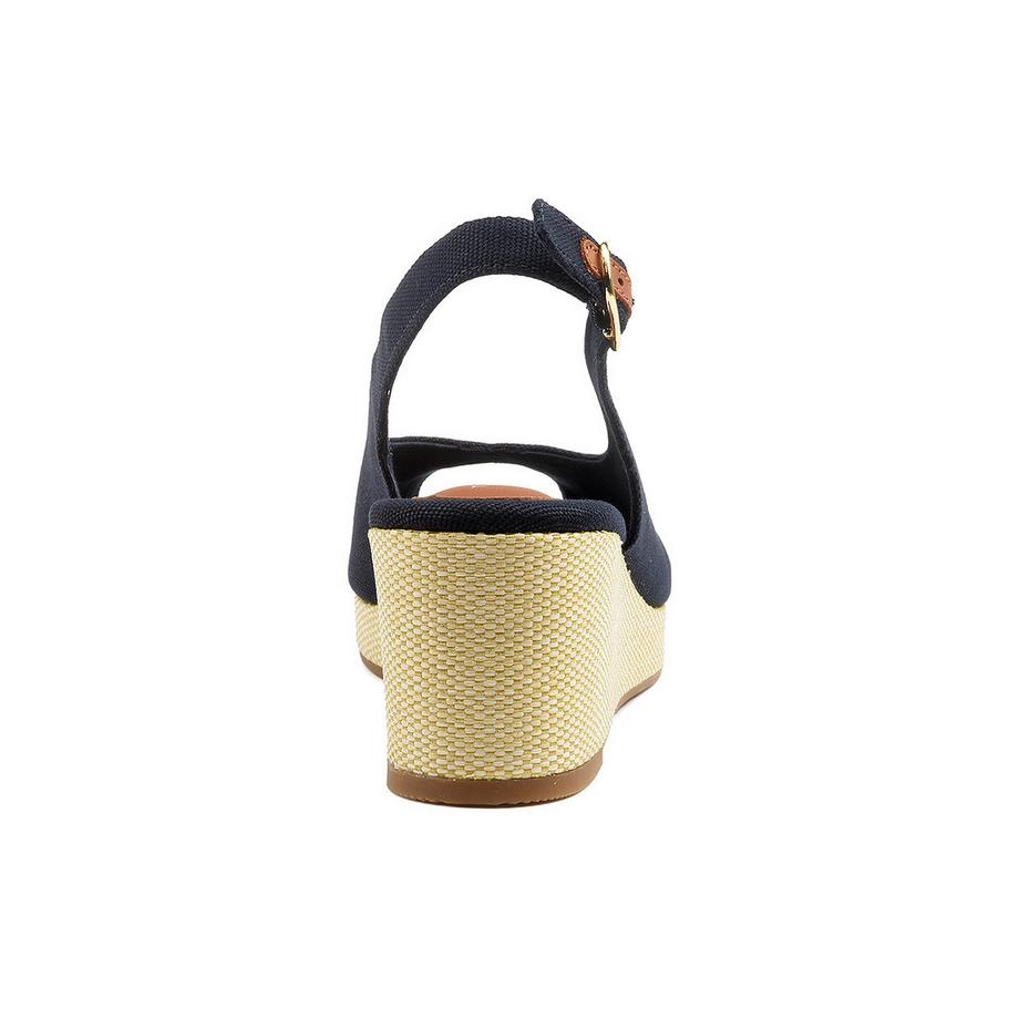 TOMMY HILFIGER Flag Mid Wedge Espadrille Slingback  