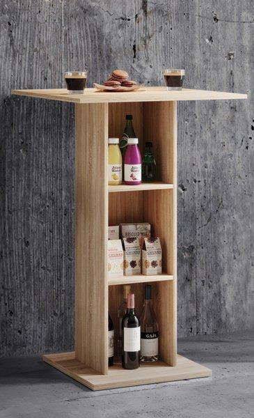 VCM Holz Bartisch Tresen Stehtisch Bistrotisch Bartresen hoher Tisch Standos  