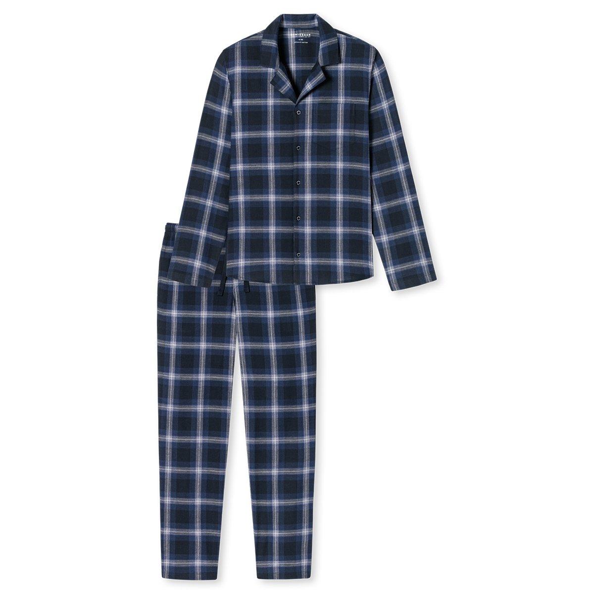 Schiesser Warming Nightwear Web Organic Cotton Schlafanzug  