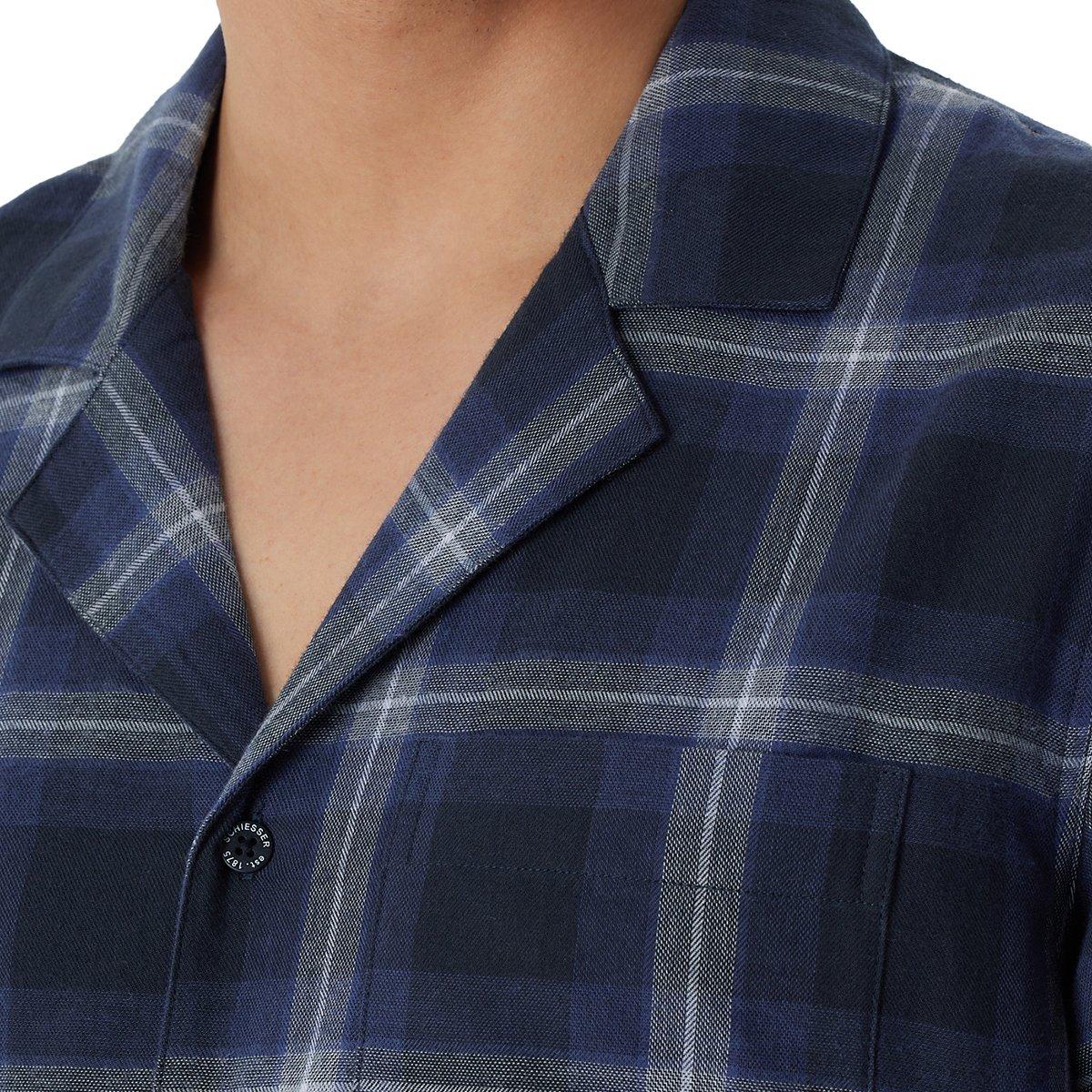 Schiesser Warming Nightwear Web Organic Cotton Schlafanzug  