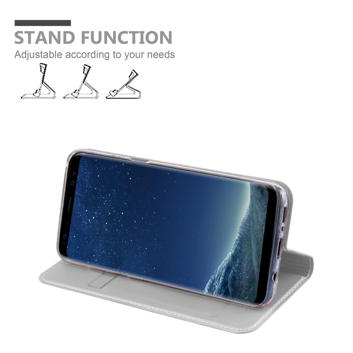 Cadorabo  Housse compatible avec Samsung Galaxy S8 PLUS - Coque de protection avec fermeture magnétique, fonction de support et compartiment pour carte 