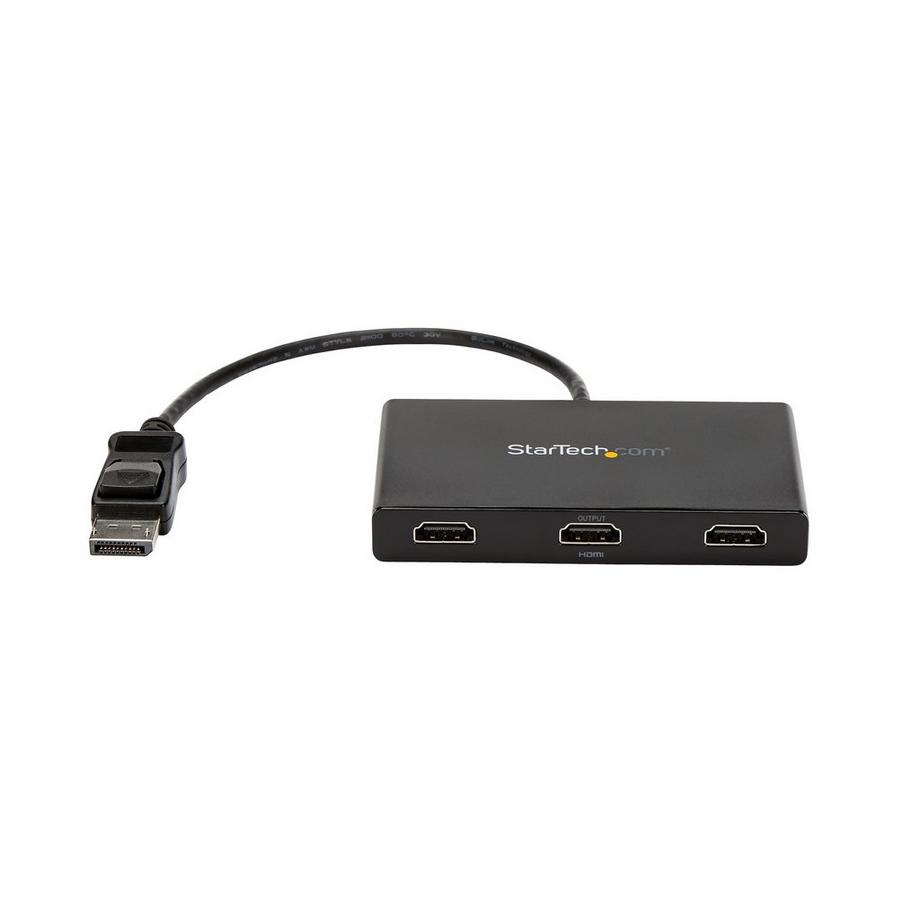 STARTECH.COM  StarTech.com Adattatore multi monitor a 3 porte HDMI - Hub MST da DisplayPort 1.2 a 3x HDMI - Triplo monitor HDMI 1080p - Splitter video per modalità desktop esteso solo su PC Windows - DP a 3x HDMI 