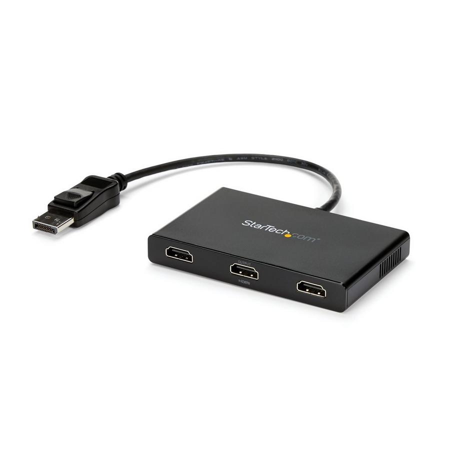 STARTECH.COM  StarTech.com Adattatore multi monitor a 3 porte HDMI - Hub MST da DisplayPort 1.2 a 3x HDMI - Triplo monitor HDMI 1080p - Splitter video per modalità desktop esteso solo su PC Windows - DP a 3x HDMI 