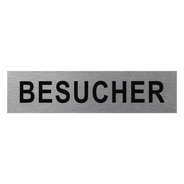 Aluminium-Türschild „Besucher“ 160x40mm