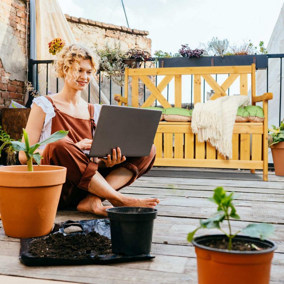 Northix Gartenbank mit Stauraum  