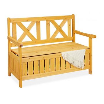 Banc de jardin avec rangement