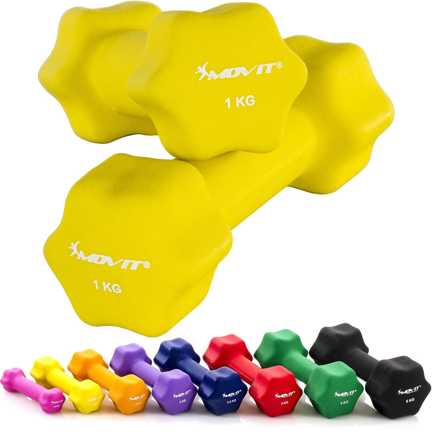 Image of Profi Neopren Hanteln 2er Set Unisex Gelb Bunt ONE SIZE