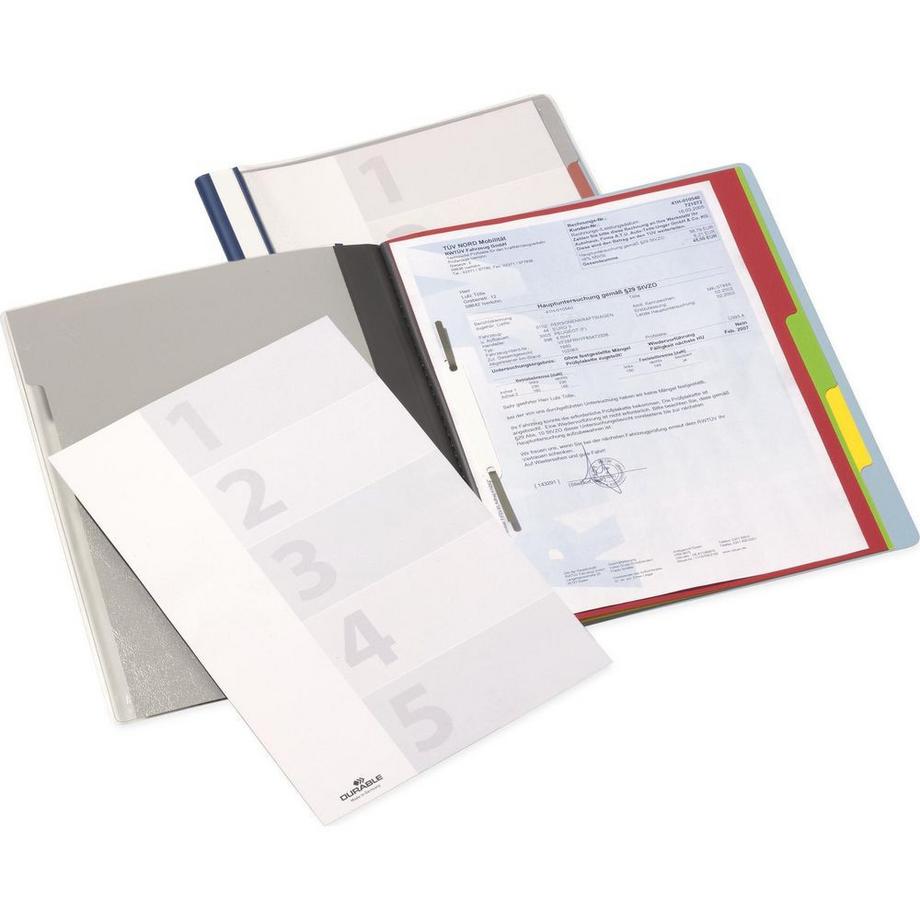 DURABLE DURABLE Organisationsheft. Divisioflex 2557/06 für 100 Blatt A4,5-teilig blau  