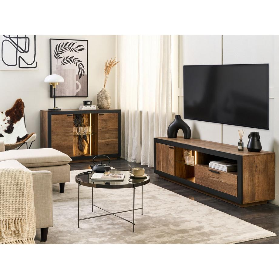 Beliani TV-Möbel aus MDF-Platte Boho MARANA  