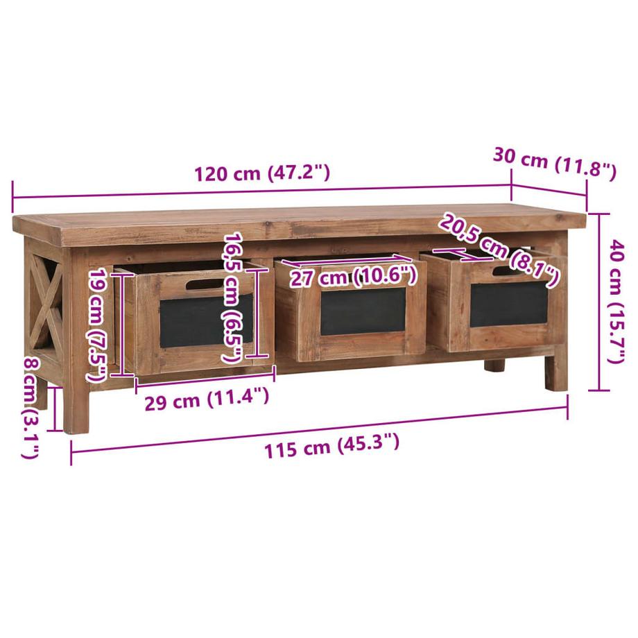 VidaXL Tv-schrank holz  