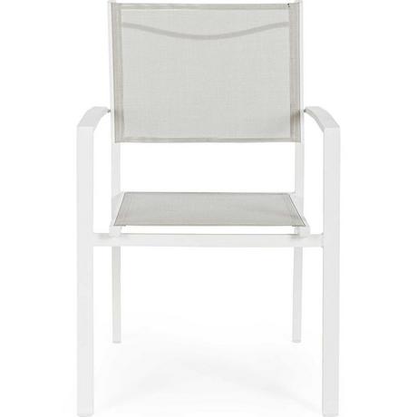 mutoni Fauteuil de jardin Hilde blanc Cloud  