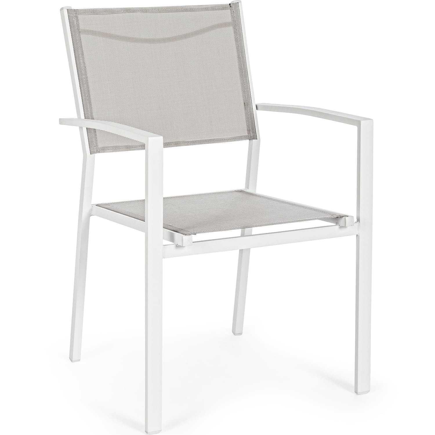 mutoni Fauteuil de jardin Hilde blanc Cloud  