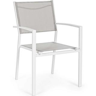 mutoni Fauteuil de jardin Hilde blanc Cloud  