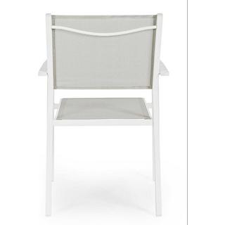 mutoni Fauteuil de jardin Hilde blanc Cloud  