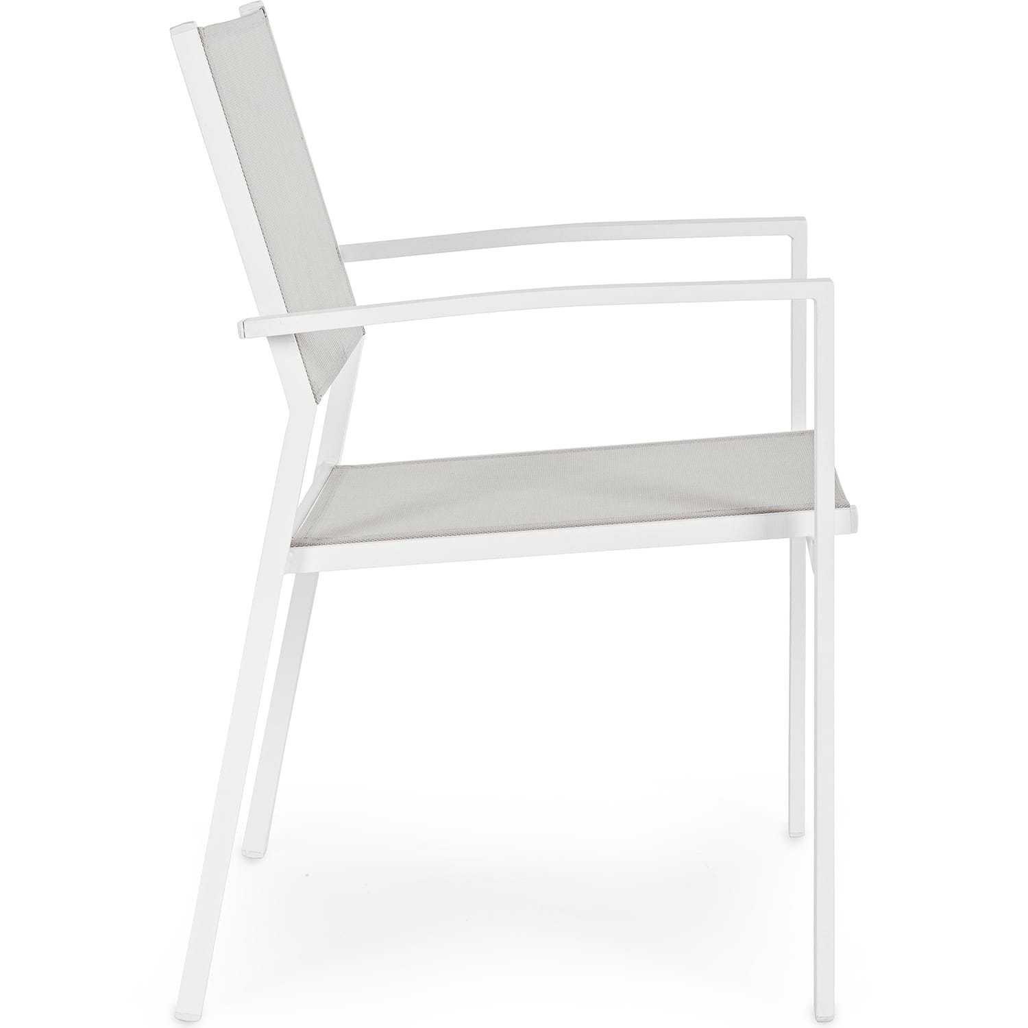 mutoni Fauteuil de jardin Hilde blanc Cloud  