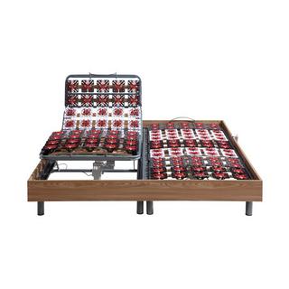 Vente-unique Letto relax elettrico sole sosp. materasso accoglienza Lattice  2x90x200cm  Naturale chiaro - ETHER di DREAMEA  