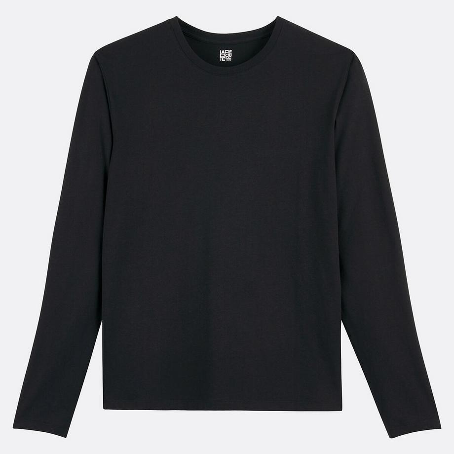 La Redoute Collections Maglietta a maniche lunghe collo tondo  
