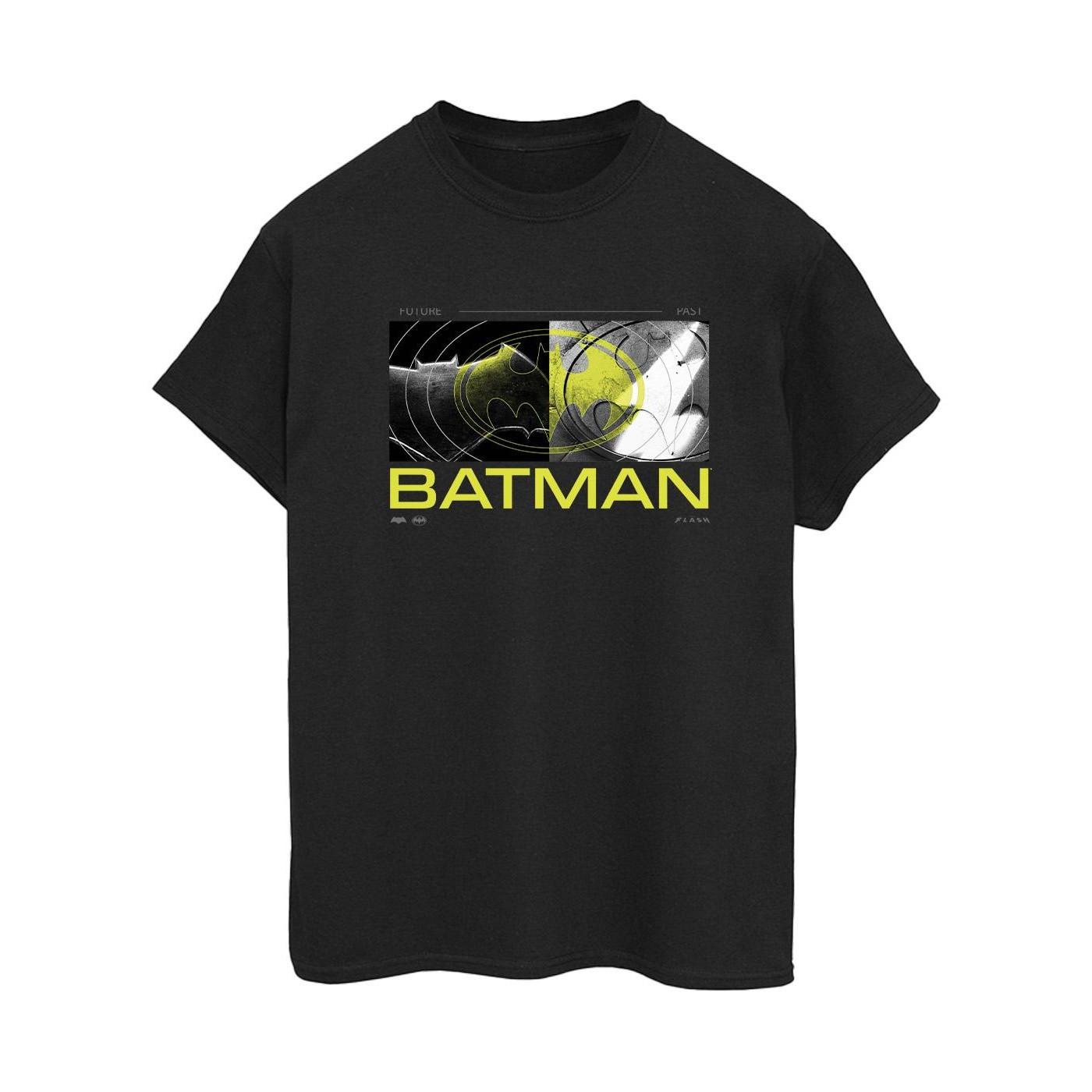 Image of The Flash Batman Future To Past Tshirt Damen Schwarz 5XL