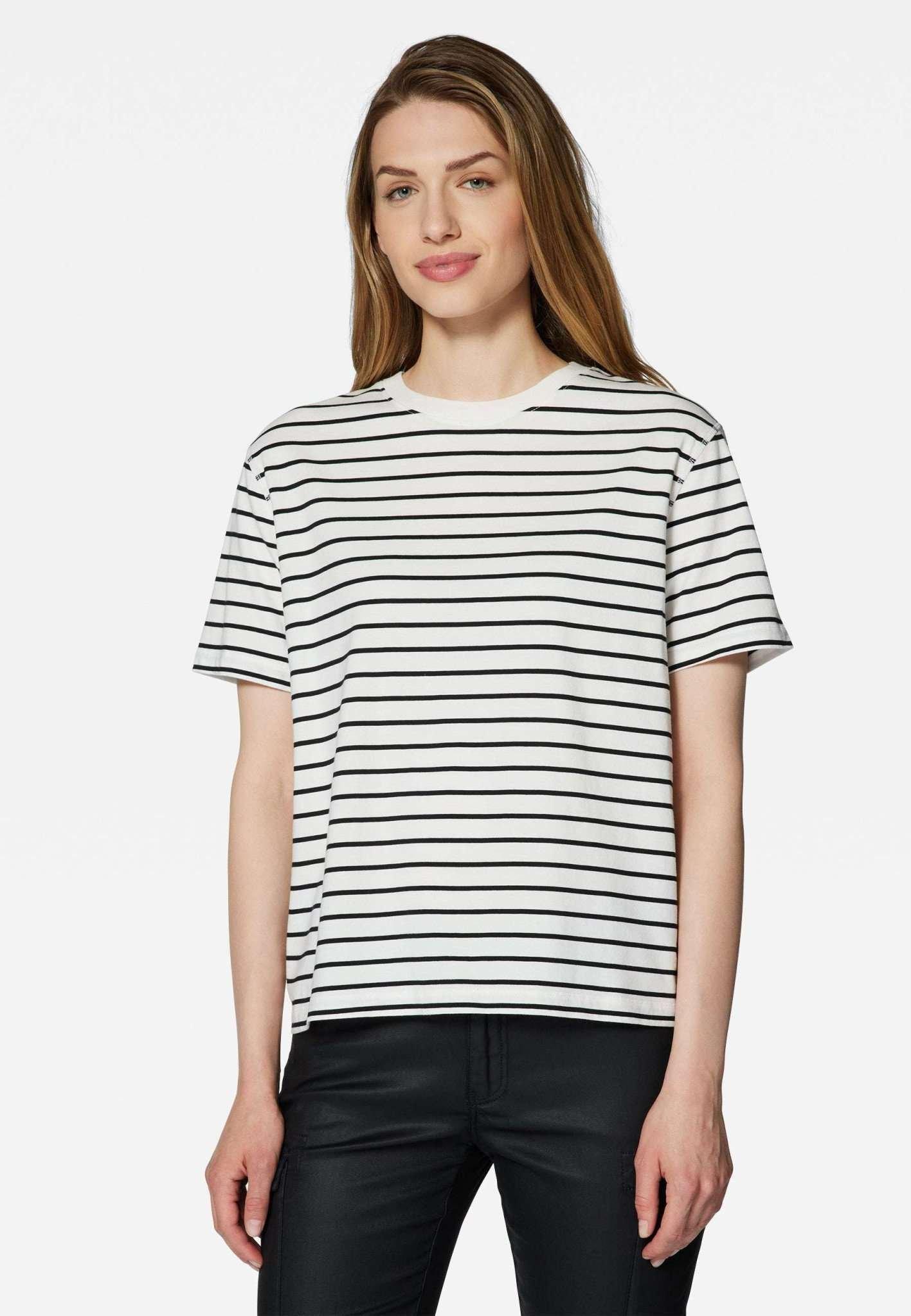 Image of T-shirts Stripe T-shirt Damen Weiss XS