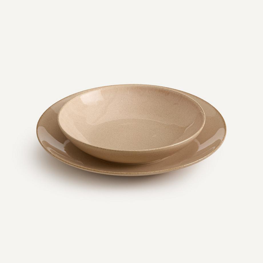 AM.PM Set aus 4 Pastatellern aus emailliertem Steinzeug  