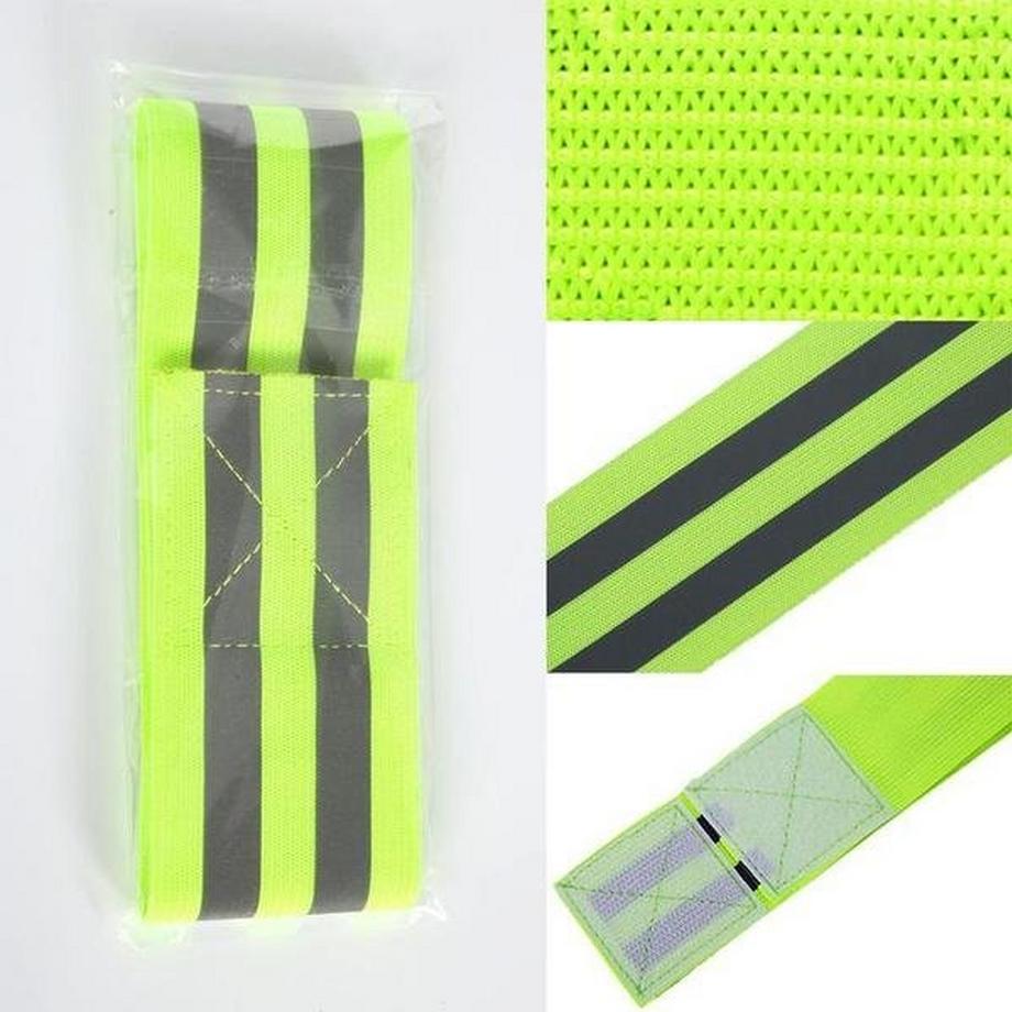 eStore  2x elastische reflektierende Bänder – Gelb 