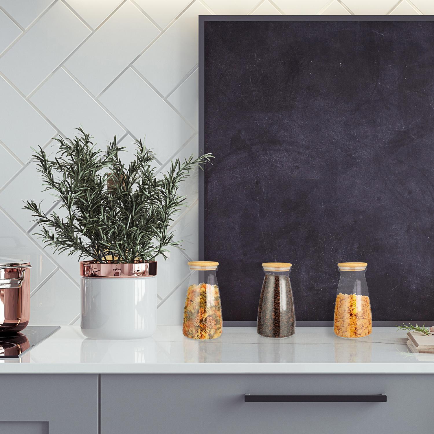 B2X Barattoli con coperchio in set da 3  