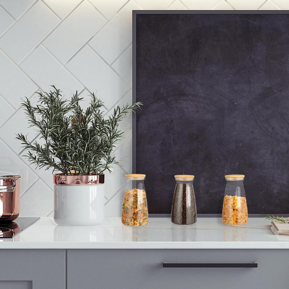 B2X Barattoli con coperchio in set da 3  