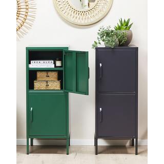 Beliani Armadietto da ufficio en Acciaio Moderno HURON  