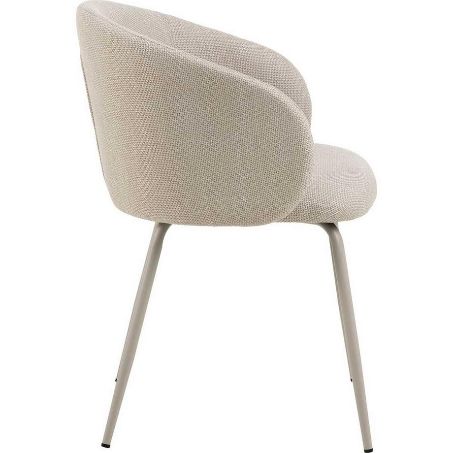 mutoni Chaise avec accoudoirs Ruvoa beige (1 pièce)  