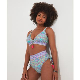 Joe Browns  Hoch taillierte Bikinihose mit hellem Fliesenmuster 