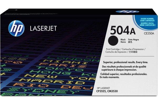 Hewlett-Packard  HP Toner-Modul 504A schwarz CE250A Color LaserJet CP3525 5000 S. 