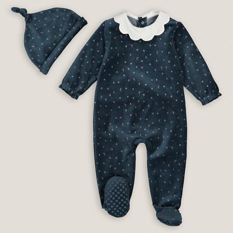 La Redoute Collections  Ensemble pyjama et bonnet en velours 