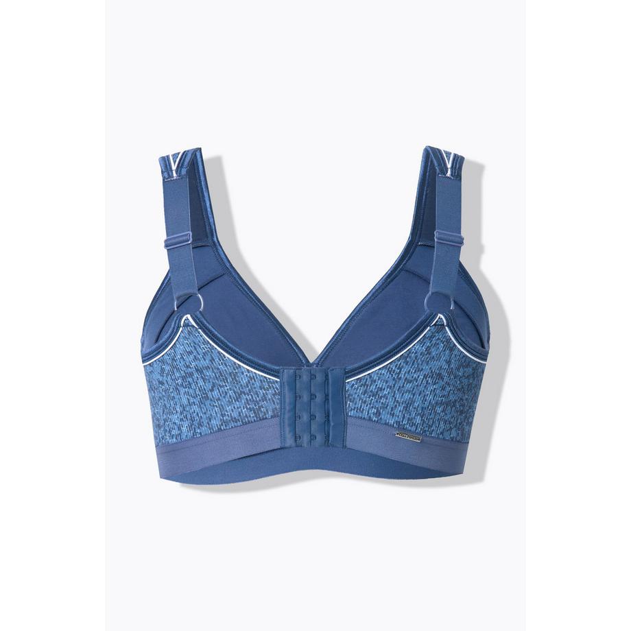 Ulla Popken Reggiseno Minimizer Effetto Denim senza Ferretto Coppa C D  