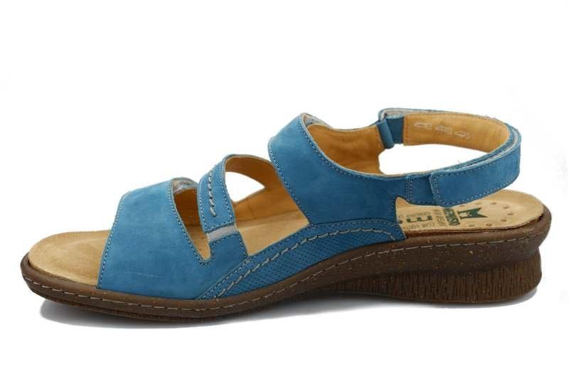 Image of Brebina - Nubuk Sandale Damen Blau 42