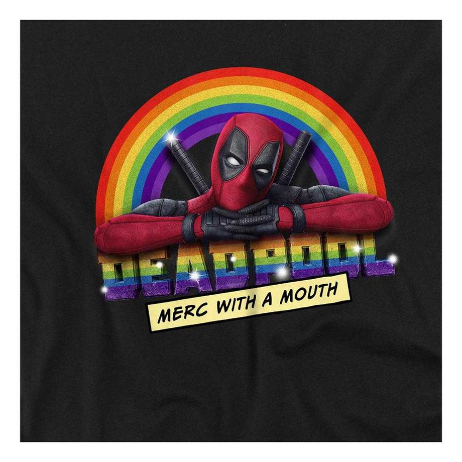 Deadpool  T-ShirtManches Longues Merc With A Mouth Attack 