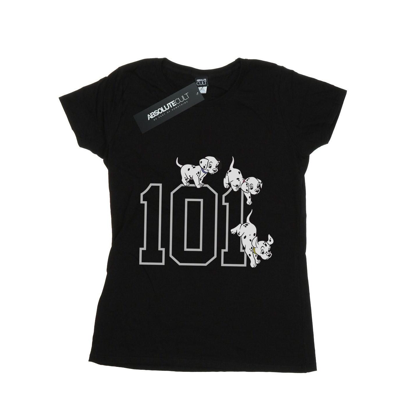 Image of 101 Dalmatians 101 Doggies Tshirt Damen Schwarz L