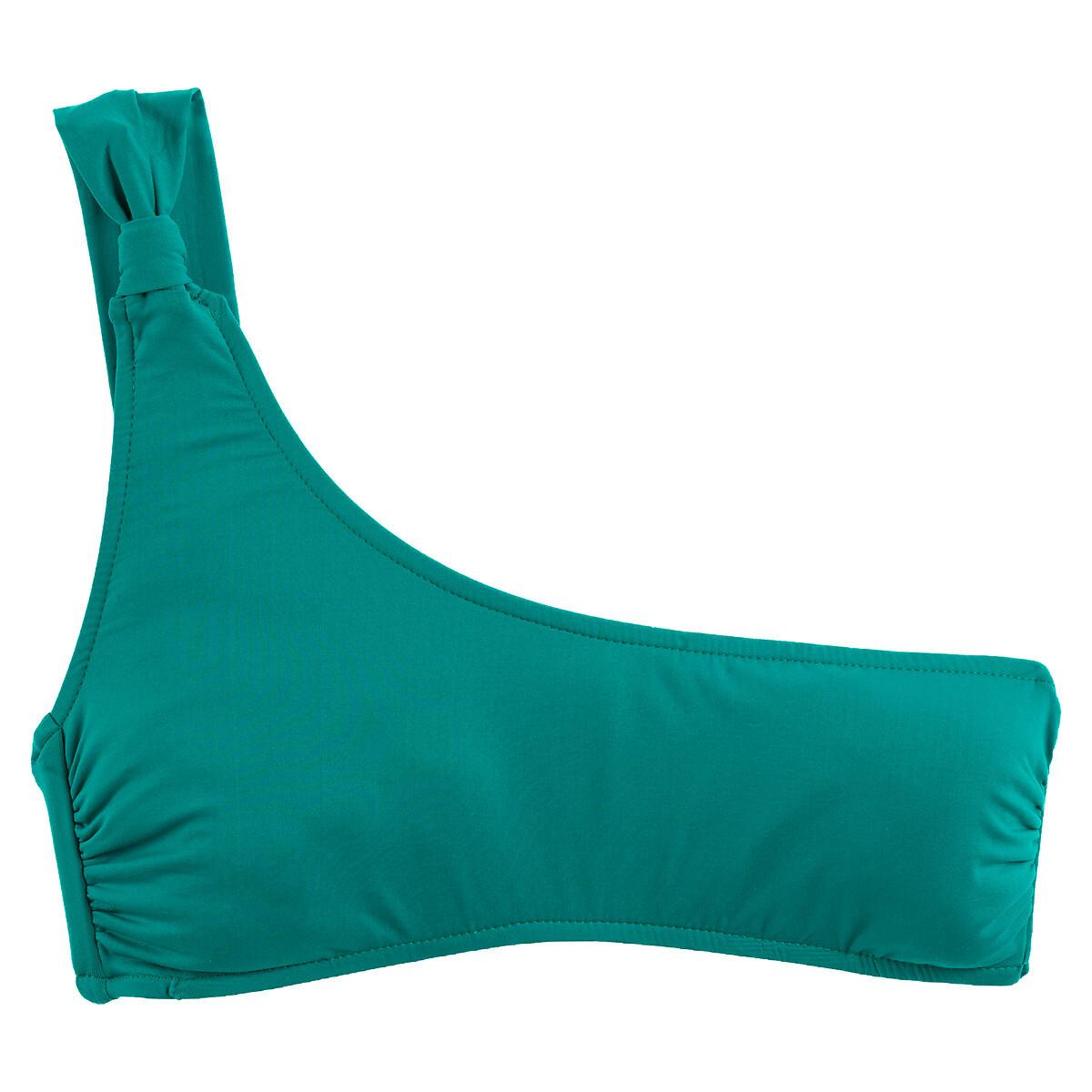 Image of One-shoulder Bikini-oberteil Unisex Grün 38
