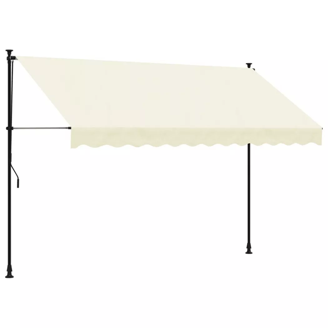 VidaXL - tenda da sole retrattile Tessuto, One Size, Light Beige