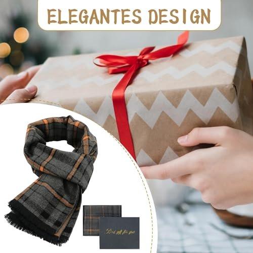 Only-bags.store Warmer weicher gestrickter karierter Winterschal  