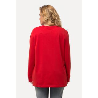 Ulla Popken  Sweatshirt, Gruß-Motiv, Rundhals, Langarm 