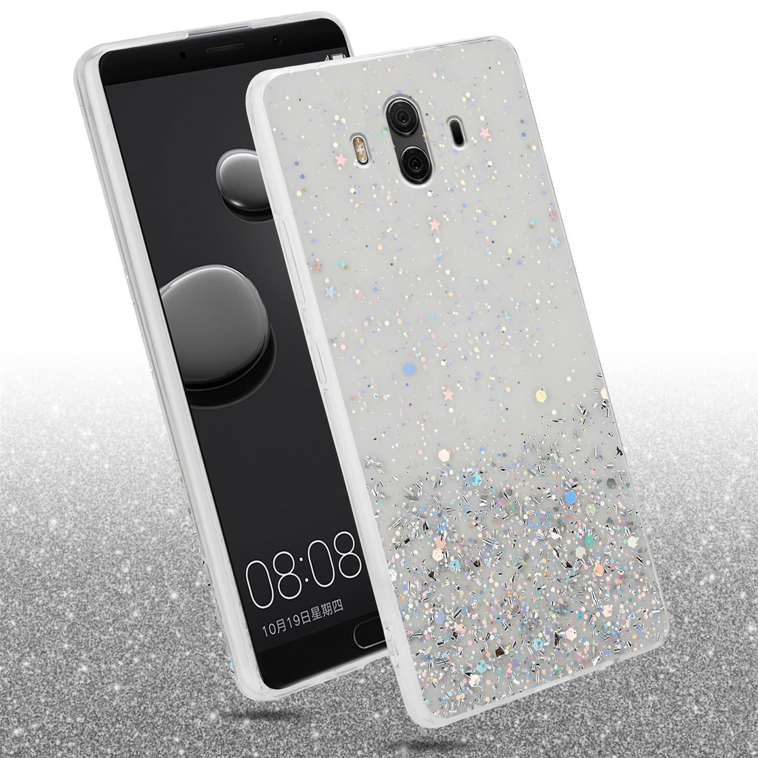 Cadorabo  Hülle für Huawei MATE 10 TPU Silikon mit funkelnden Glitter 