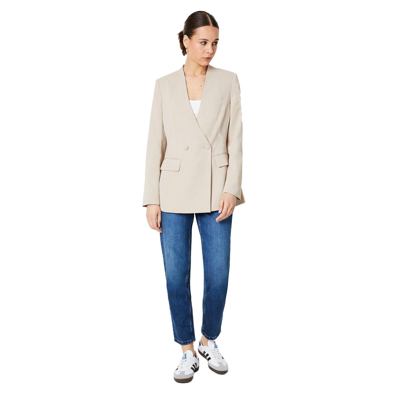 Dorothy Perkins Kragenloser Zweireiher Blazer  