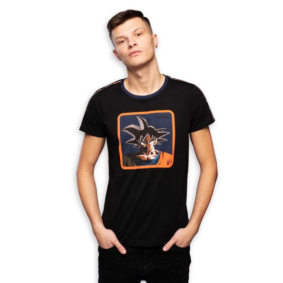 Image of T-shirt - Dragon Ball - Son Goku Herren Schwarz XL