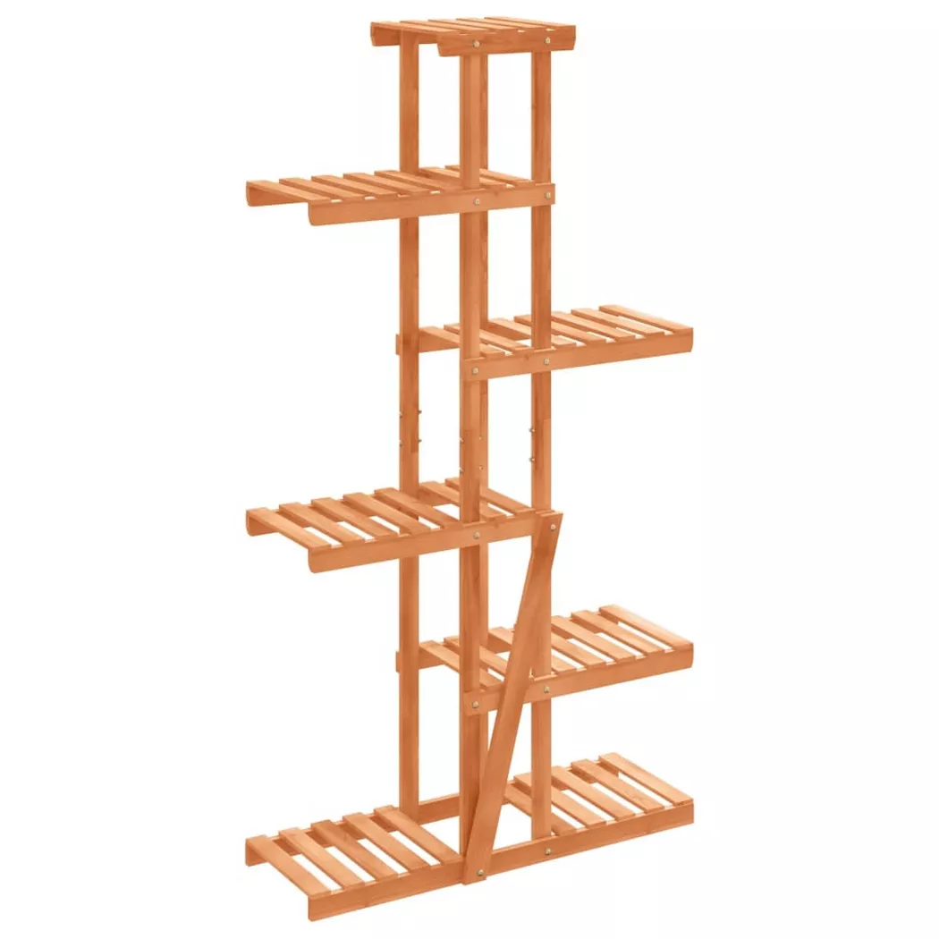 vidaXL Blumenständer 75x25x140,5 cm Massivholz Tanne