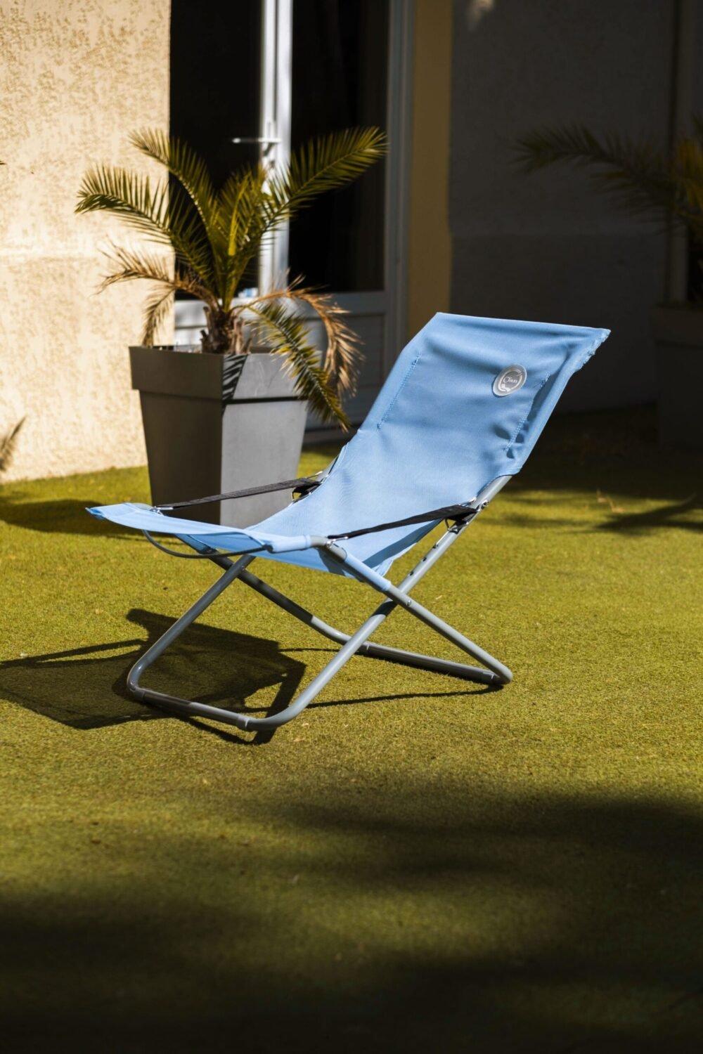 O'Sun Fauteuil relax de jardin 3 positions pliable  