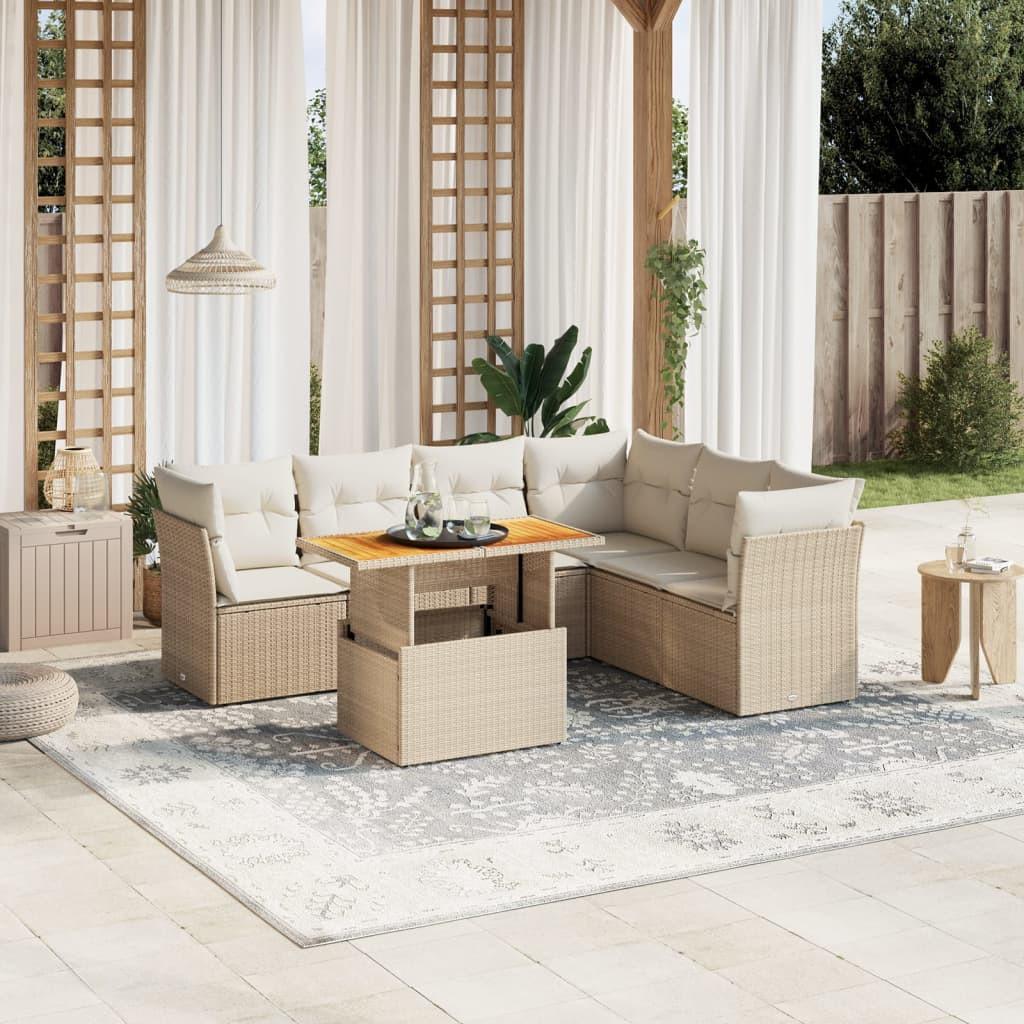 VidaXL set divano da giardino Polirattan  