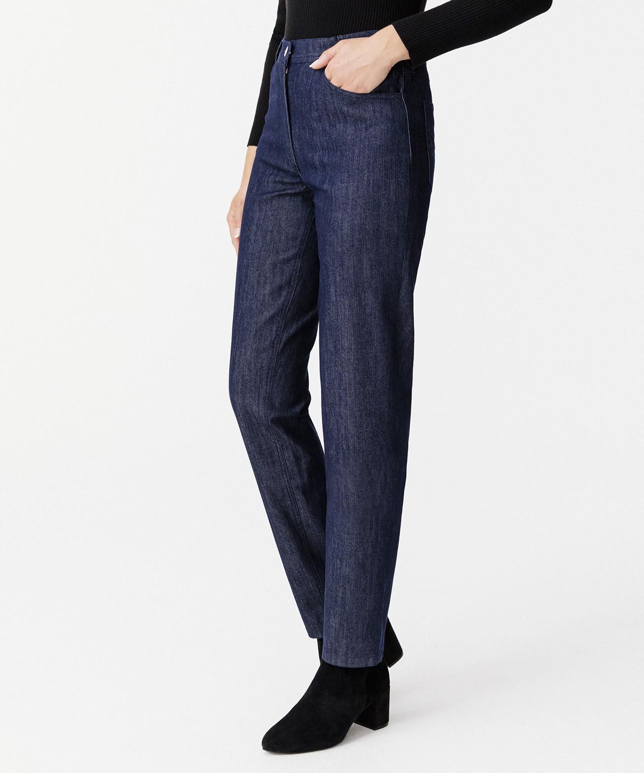 Image of Hose In 3 Körpergrößen Aus Schmiegsamem, Bequemem Gewebe. Damen Blau 52