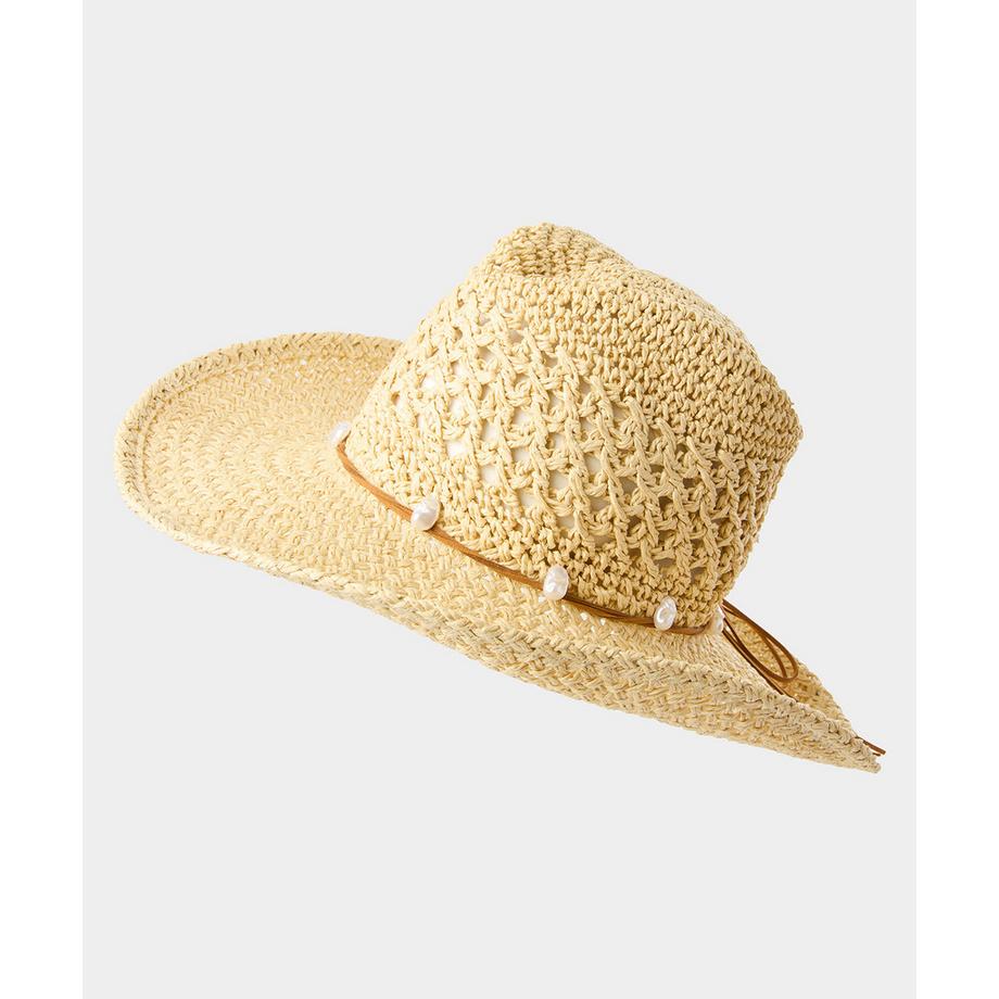 Joe Browns Chapeau Tissé Style Western avec Bordure Perlée  