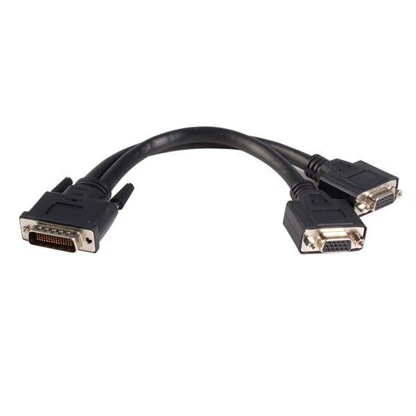 Image of StarTech.com DMS-59 Adapter Y Kabel - DMS59 LFH59 (Stecker) auf 2 x VGA (Buchse) - Splitter