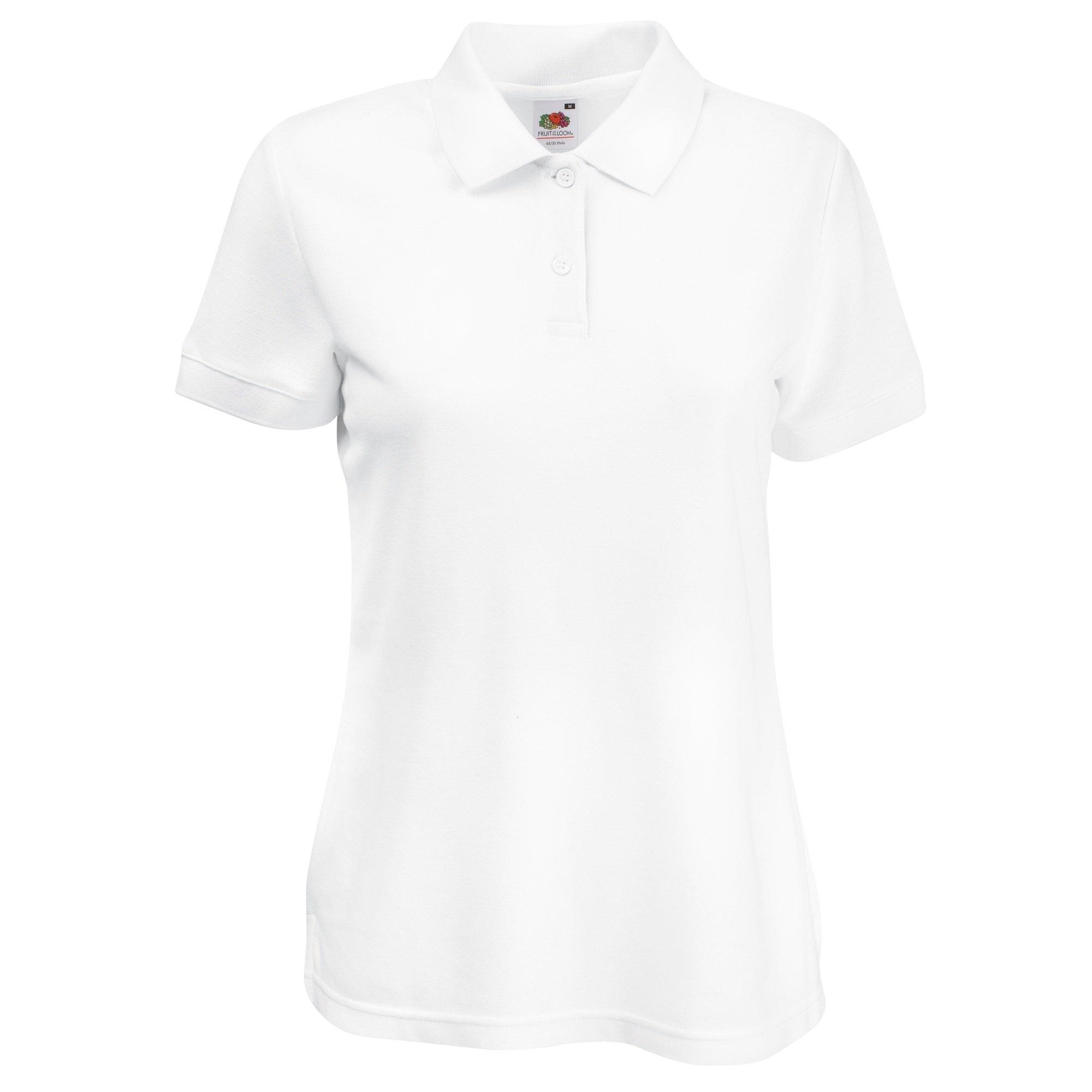 Image of 6535 Poloshirt, Kurzarm Damen Weiss XXL